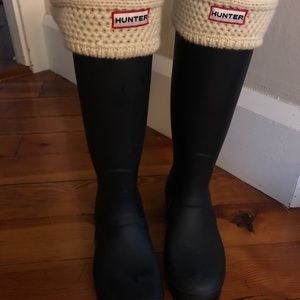 Navy Blue Hunter boots